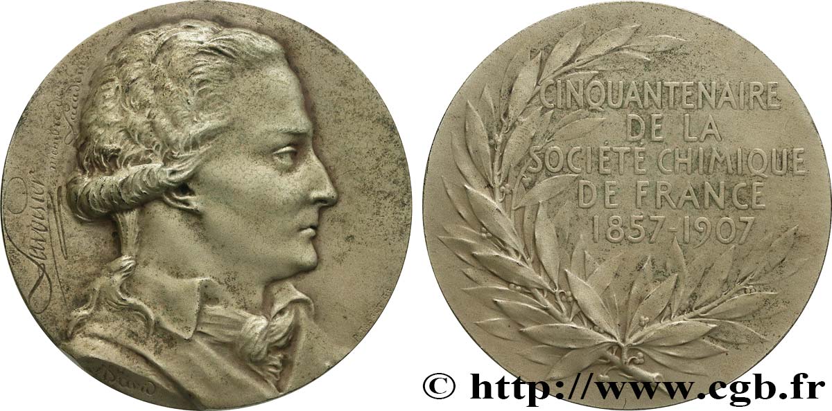 ACADÉMIES ET SOCIÉTÉS SAVANTES Médaille, Cinquantenaire de la Société chimique MBC+