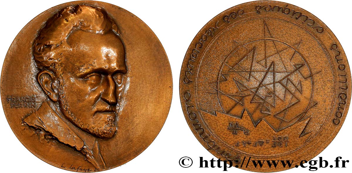 SCIENCE & SCIENTIFIC Médaille, Francis Perrin AU/AU