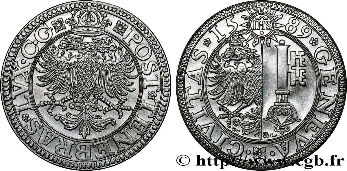 SWITZERLAND - REPUBLIC OF GENEVA Reproduction d’un thaler AU