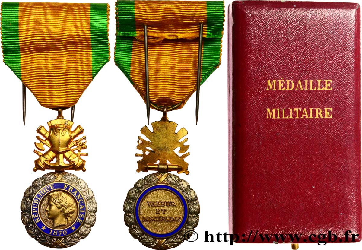 TROISIÈME RÉPUBLIQUE Médaille militaire, sous-officier TTB+