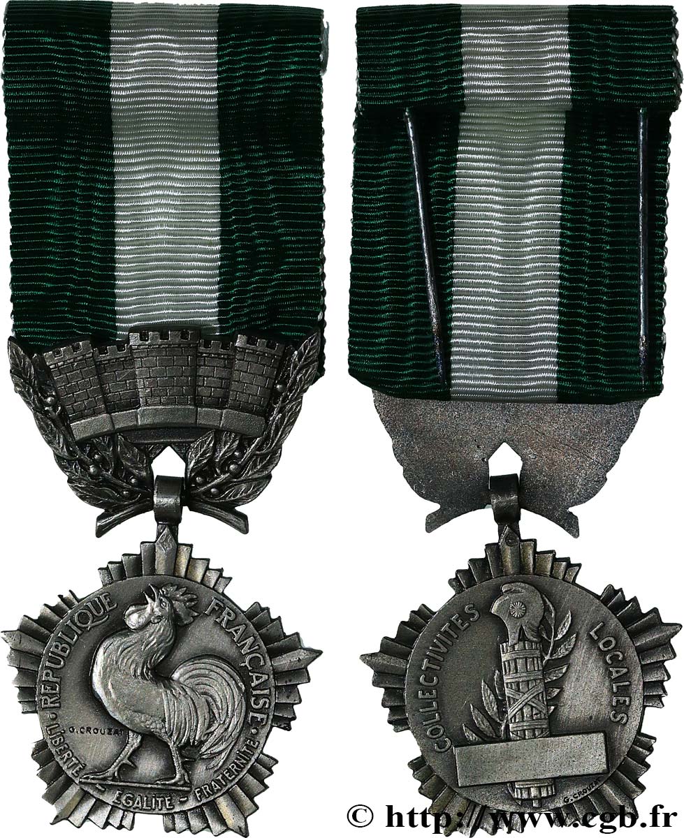 III REPUBLIC Médaille, Collectivités locales AU
