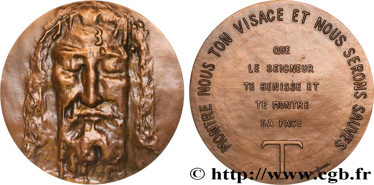 RELIGIOUS MEDALS Médaille, Visage du Christ AU