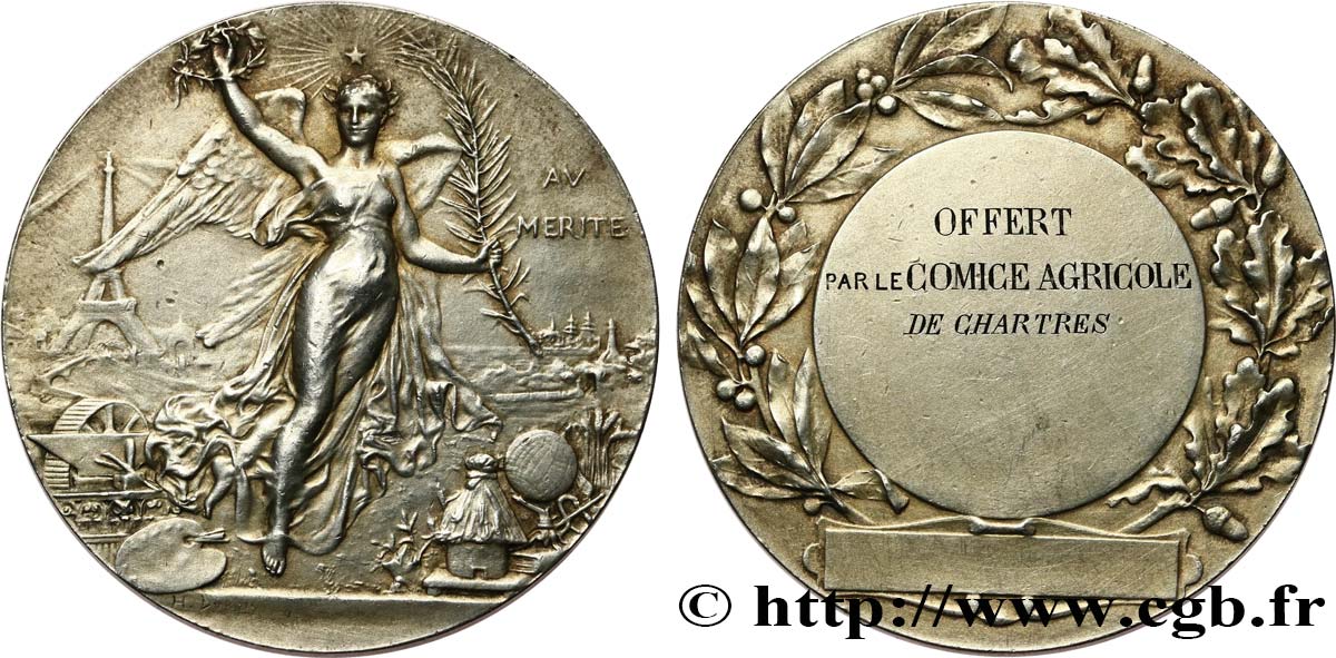 AGRICULTURAL, HORTICULTURAL, FISHING AND HUNTING SOCIETIES Médaille AV MERITE, offerte par le Comice agricole XF