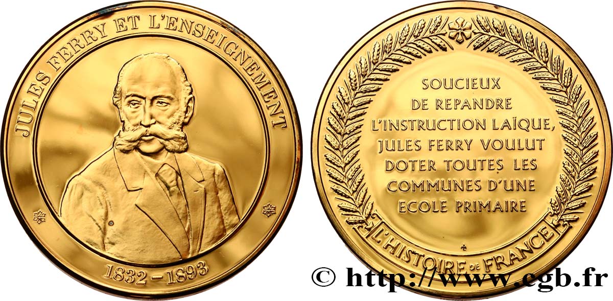 HISTOIRE DE FRANCE Médaille, Jules Ferry MS