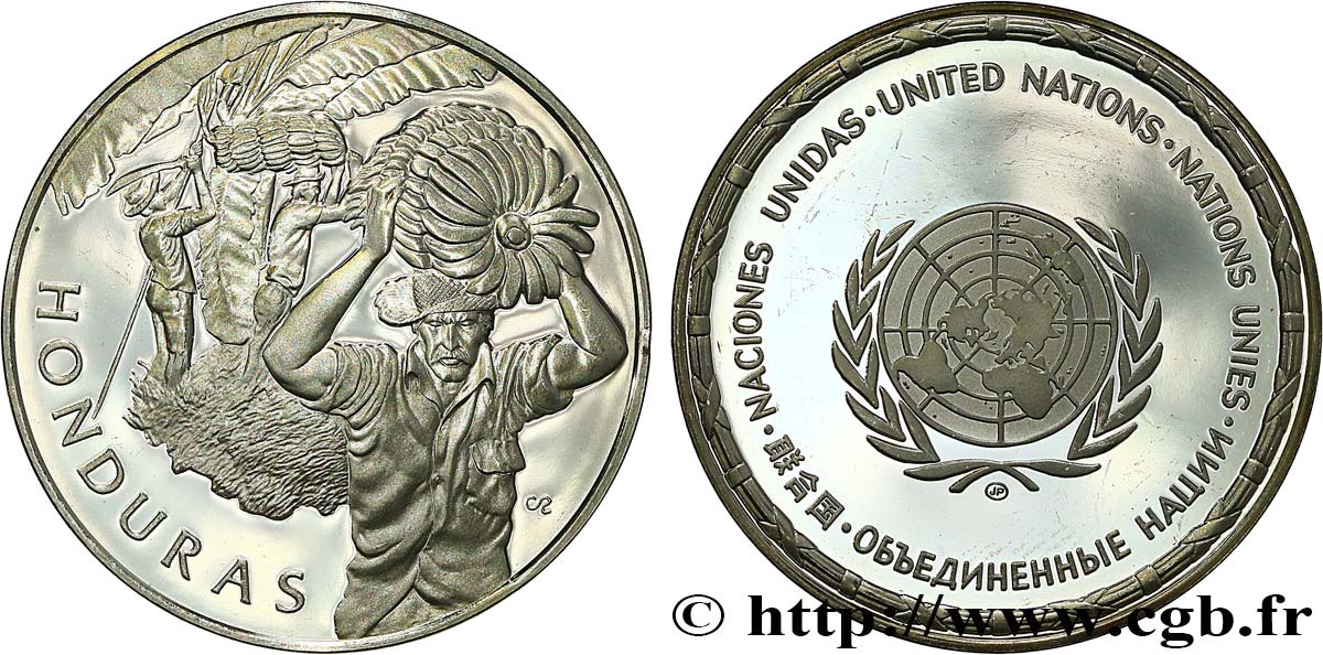 LES MÉDAILLES DES NATIONS DU MONDE Médaille, Honduras SPL
