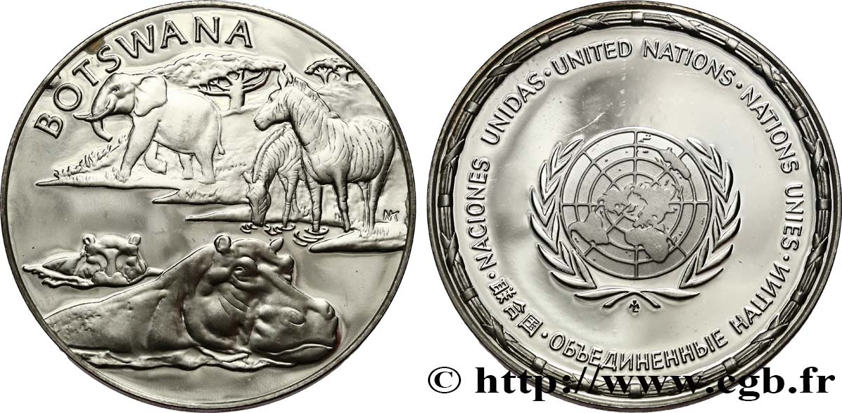 LES MÉDAILLES DES NATIONS DU MONDE Médaille, Botswana SPL
