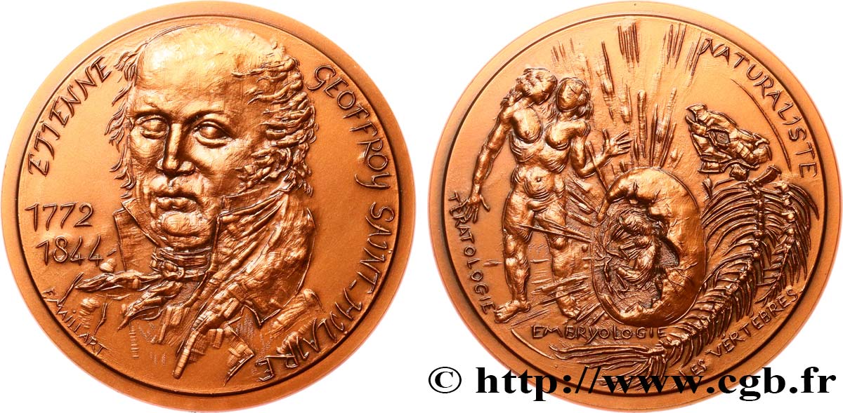 SCIENCE & SCIENTIFIC Médaille, Étienne Geoffroy Saint-Hilaire AU
