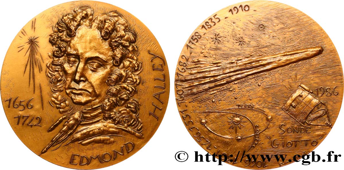 SCIENCE & SCIENTIFIC Médaille, Edmond Halley AU