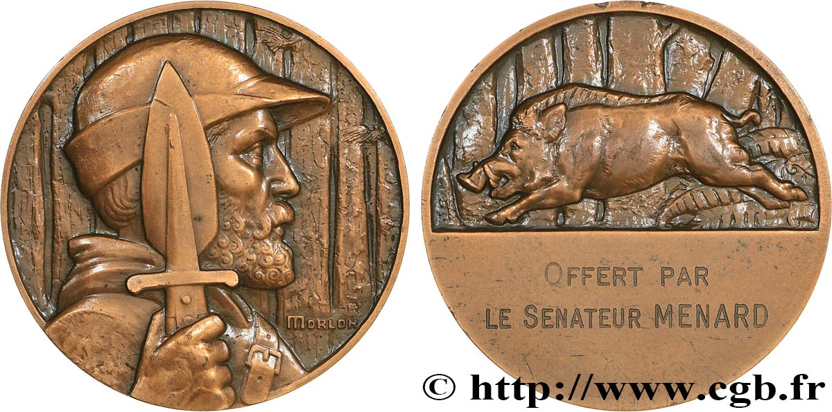 QUINTA REPUBBLICA FRANCESE Médaille offerte par le sénateur Ménard q.SPL