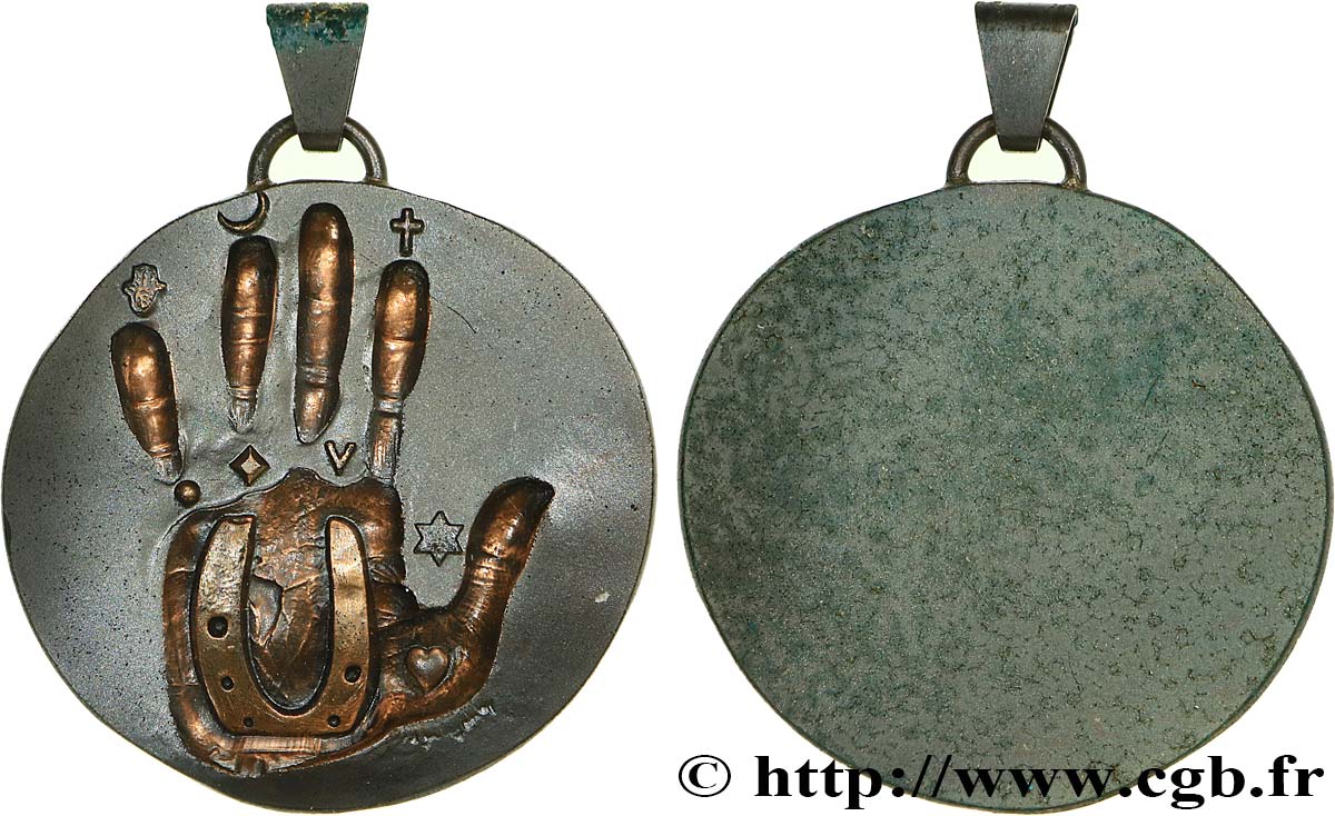 RELIGIOUS MEDALS Médaille, Main AU