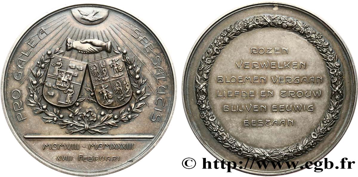 NETHERLANDS Médaille, Noces d’argent AU