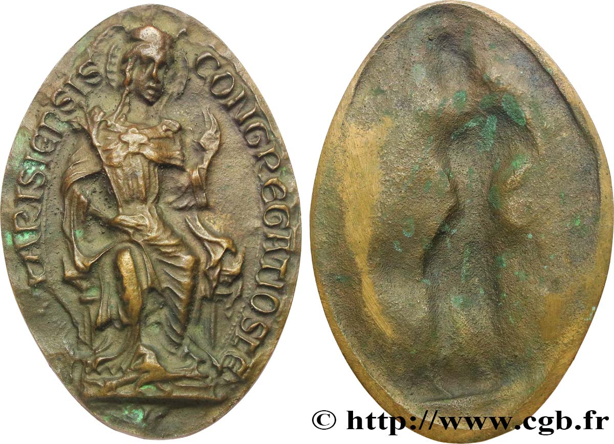 RELIGIOUS MEDALS Médaille, Congrégation parisienne AU