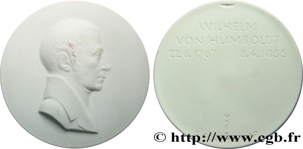 SCIENCES & SCIENTIFIQUES Médaille, Wilhelm von Humboldt SPL