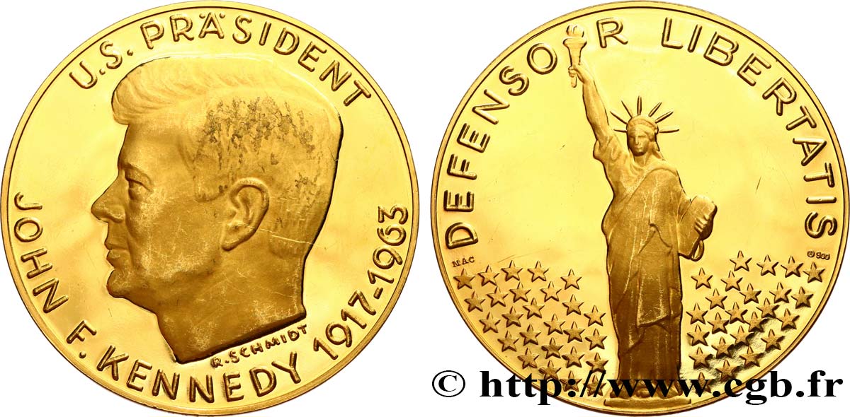 VEREINIGTE STAATEN VON AMERIKA Médaille, John Fitzgerald Kennedy VZ