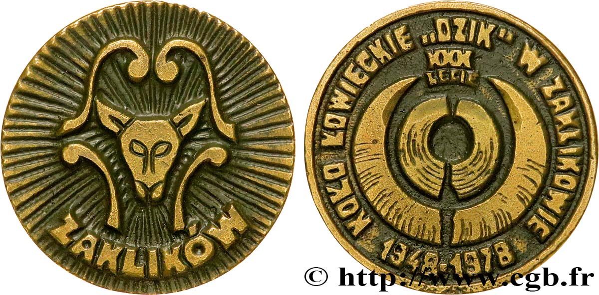 POLAND Médaille, Zaklikow AU
