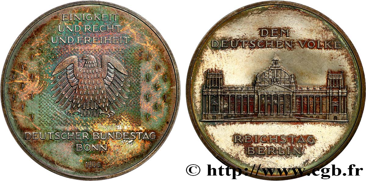 ALLEMAGNE Médaille, Palais du Reichstag SUP