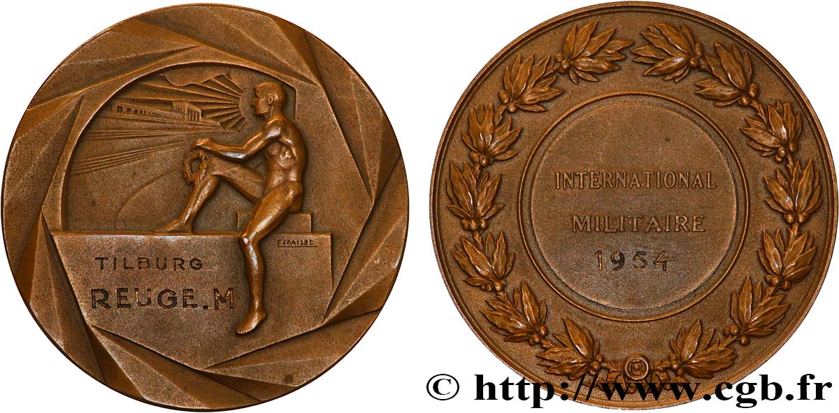VIERTE FRANZOSISCHE REPUBLIK Médaille, International militaire fVZ