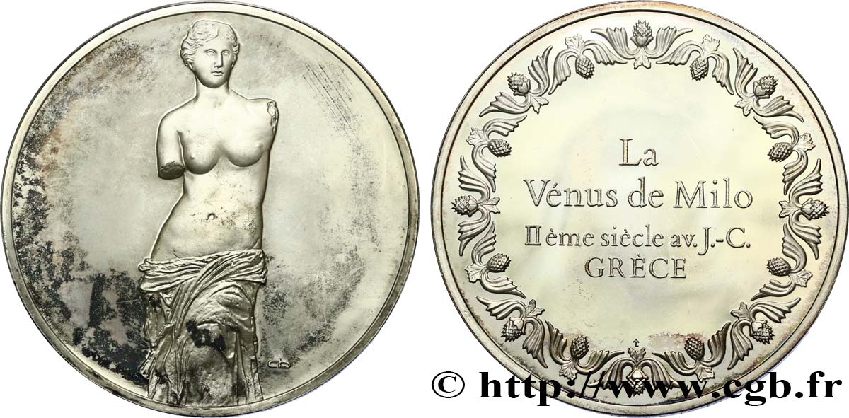LES 100 PLUS GRANDS CHEFS-D OEUVRE Médaille, La Vénus de Milo SUP