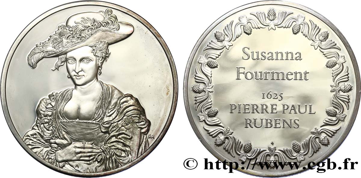 THE 100 GREATEST MASTERPIECES Médaille, Susanna Fourment par Rubens AU