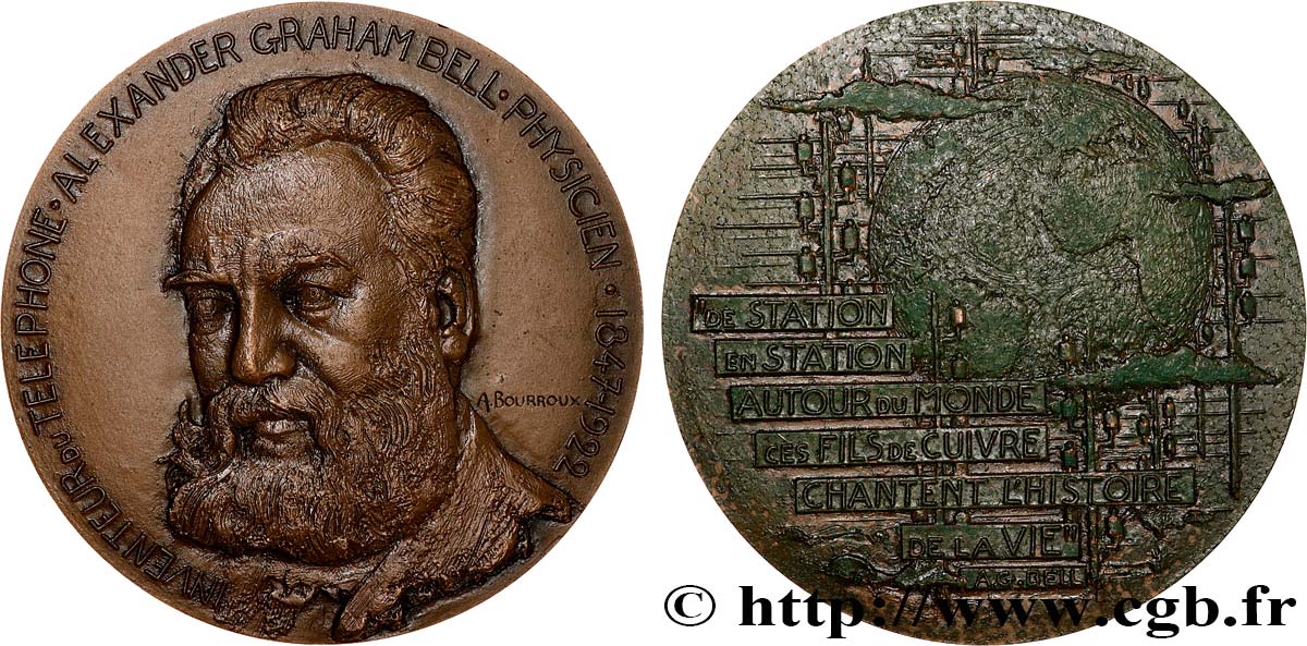 SCIENCE & SCIENTIFIC Médaille, Alexander Graham Bell AU/AU
