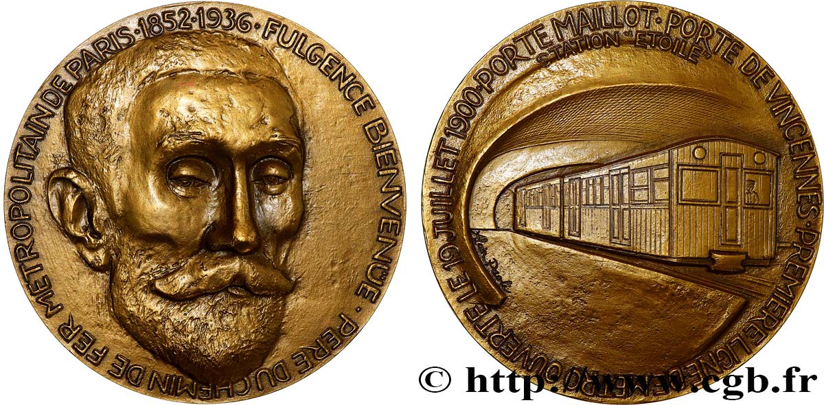 SCIENCES & SCIENTIFIQUES Médaille, Fulgence Bienvenüe VZ
