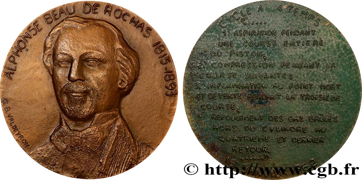 SCIENCES & SCIENTIFIQUES Médaille, Alphonse Eugène Beau AU