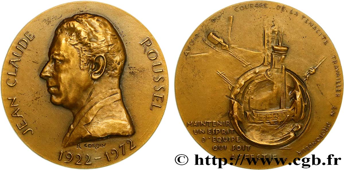 VARIOUS CHARACTERS Médaille, Jean-Claude Roussel AU