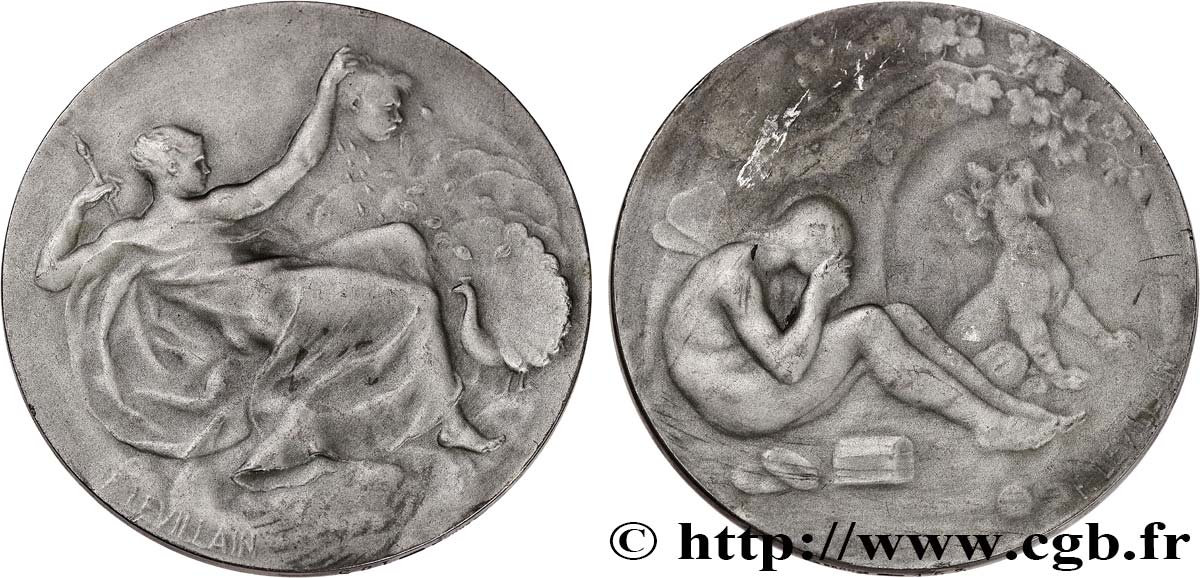 III REPUBLIC Médaille, Junon et Psyché XF