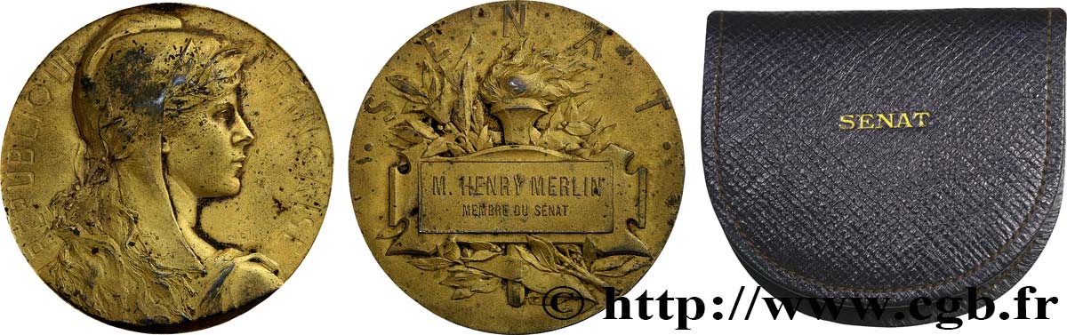 III REPUBLIC Médaille, Sénat XF