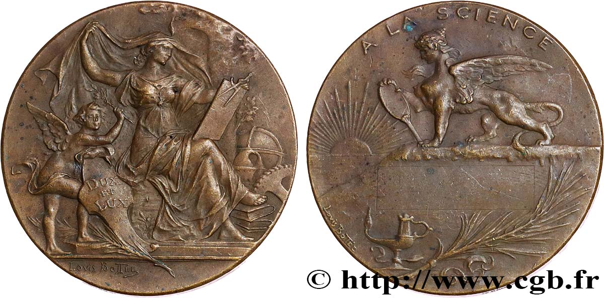 PRIX ET RÉCOMPENSES Médaille de récompense, A la science SS