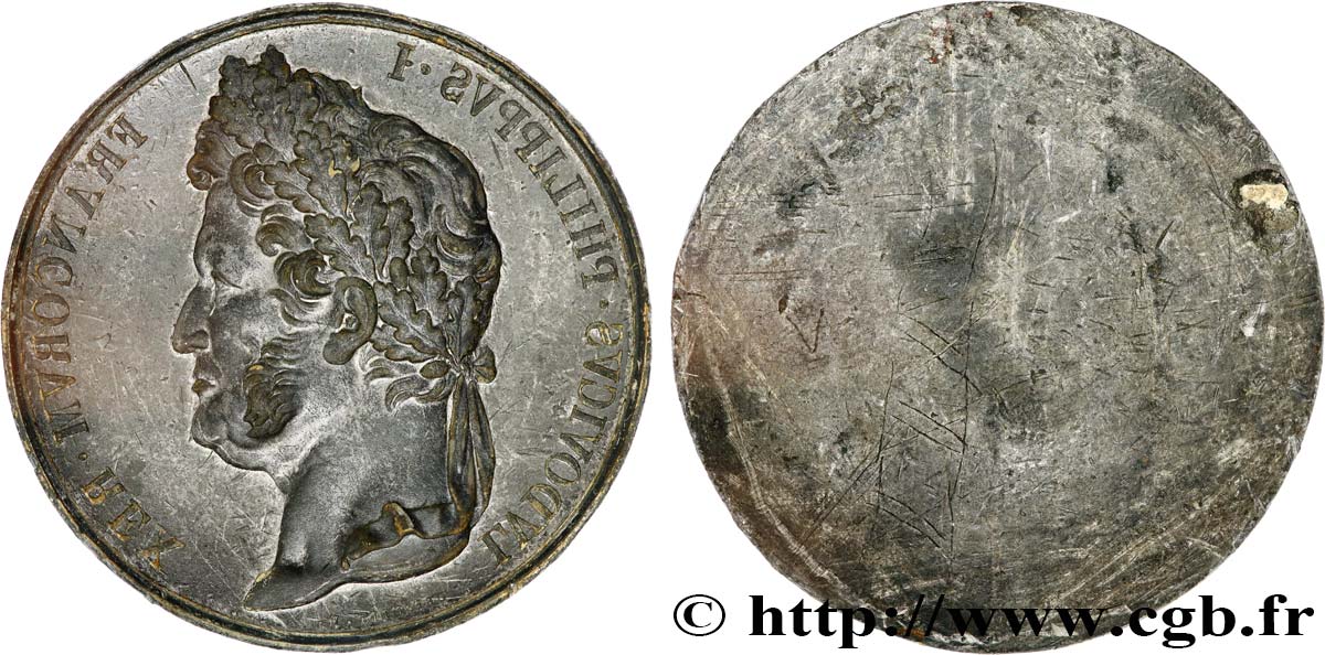 LUDWIG PHILIPP I Matrice de médaille, tirage de l’avers, Louis-Philippe Ier SS