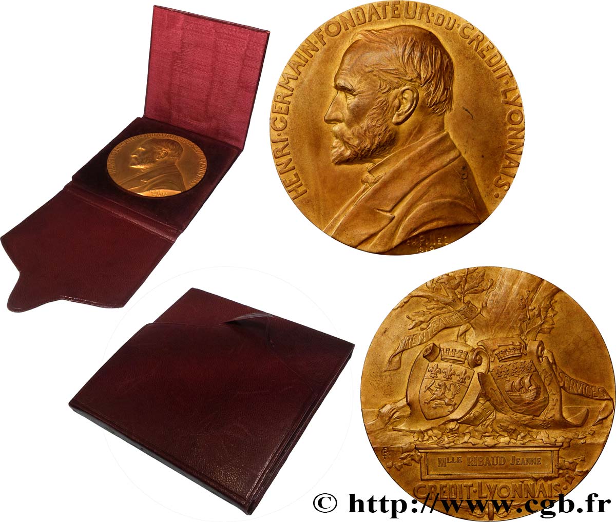 TROISIÈME RÉPUBLIQUE Médaille, Crédit Lyonnais SUP