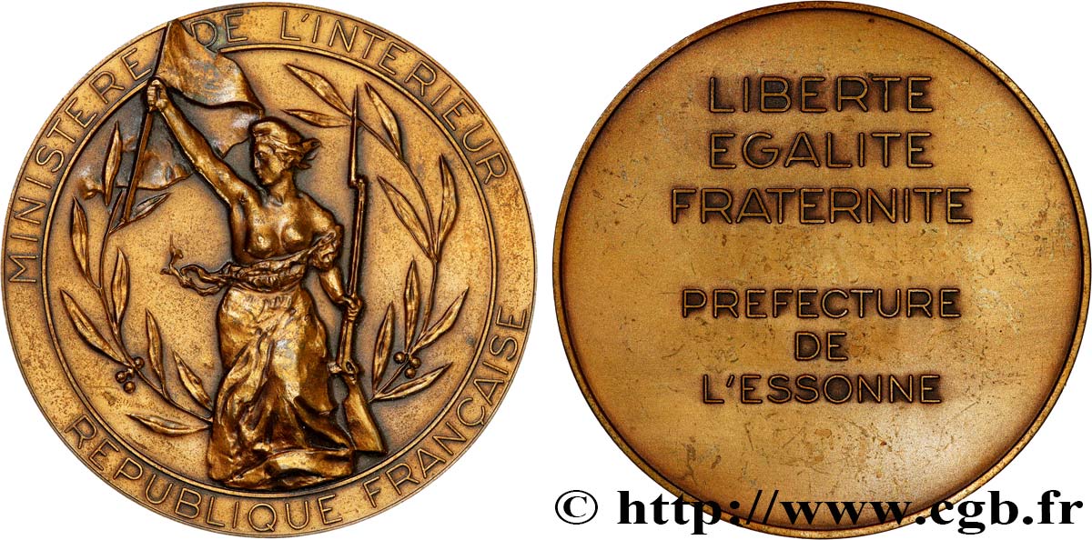 CINQUIÈME RÉPUBLIQUE Médaille, Préfecture de l’Essonne SUP