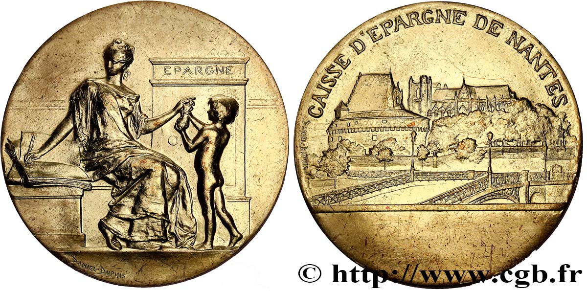 CAISSES D ÉPARGNE Médaille, Caisse d’épargne de Nantes TTB