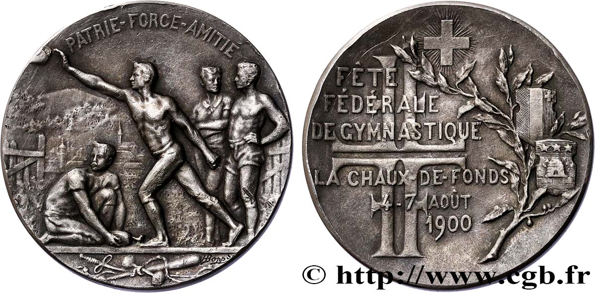 SWITZERLAND Médaille, Fête fédérale de gymnastique AU