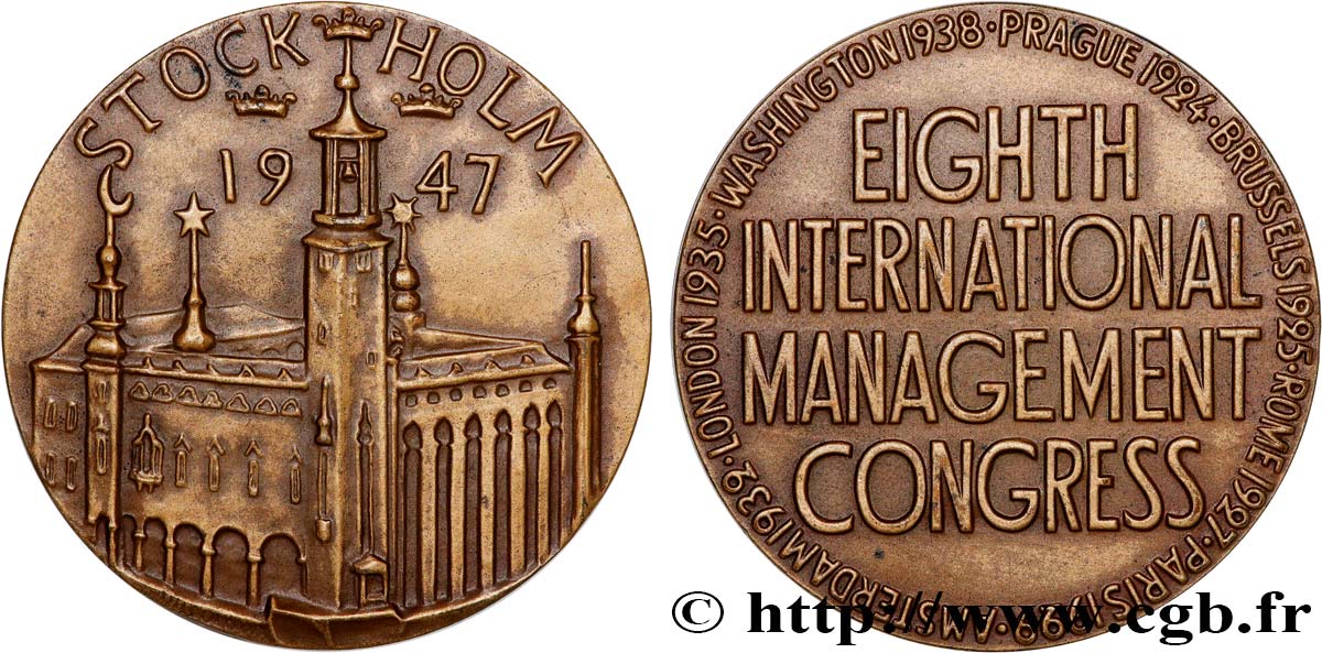 SUÈDE Médaille, 8e Congrès sur le management international VZ