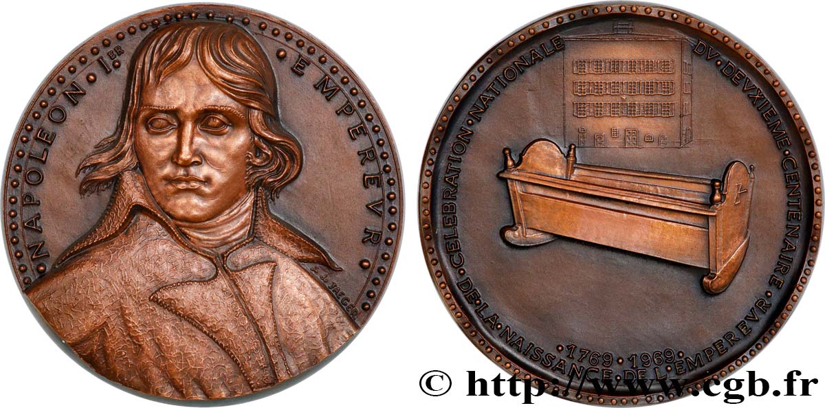 CINQUIÈME RÉPUBLIQUE Médaille, Bi-centenaire de la naissance de l’empereur Napoléon Ier SUP