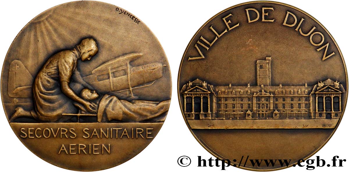 III REPUBLIC Médaille, Secours sanitaire aérien AU