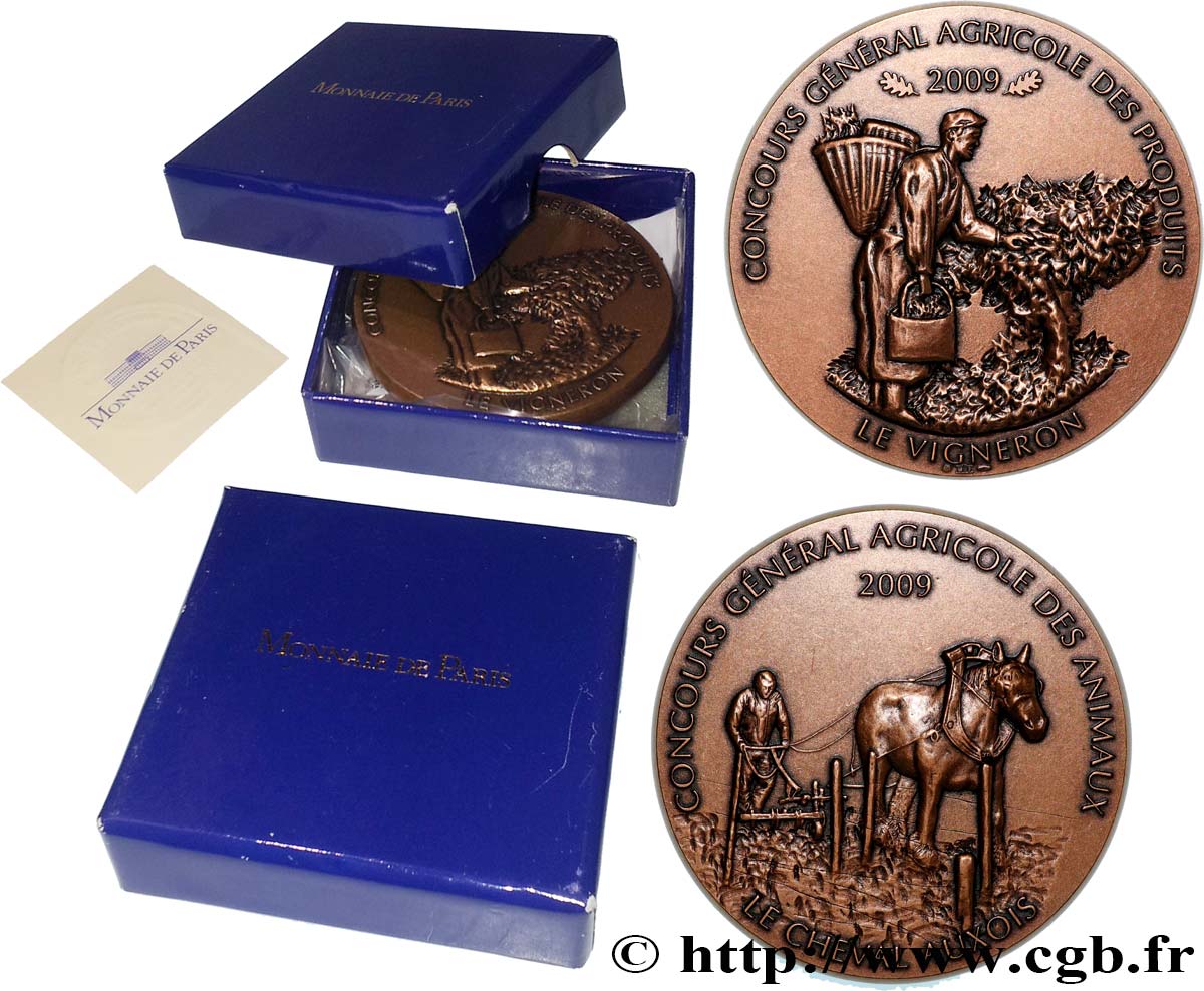 CINQUIÈME RÉPUBLIQUE Médaille, Concours général agricole SUP