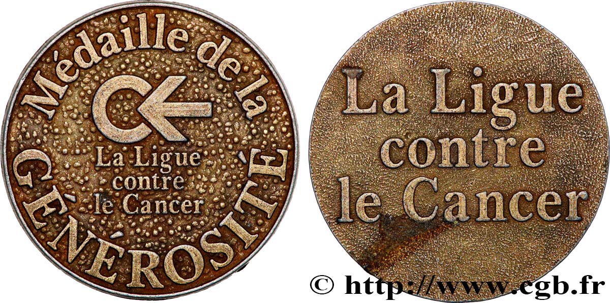 PRIX ET RÉCOMPENSES Médaille, Ligue contre le Cancer TTB