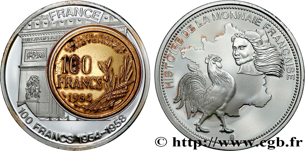 EUROPE Médaille, European Currencies, France SUP
