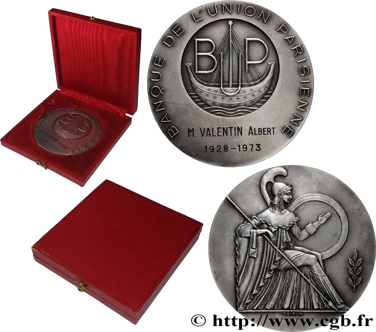 BANKS - CRÉDIT INSTITUTIONS Médaille, Banque de l’Union Parisienne AU