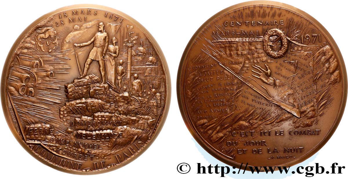THE COMMUNE Médaille, Commune de Paris AU