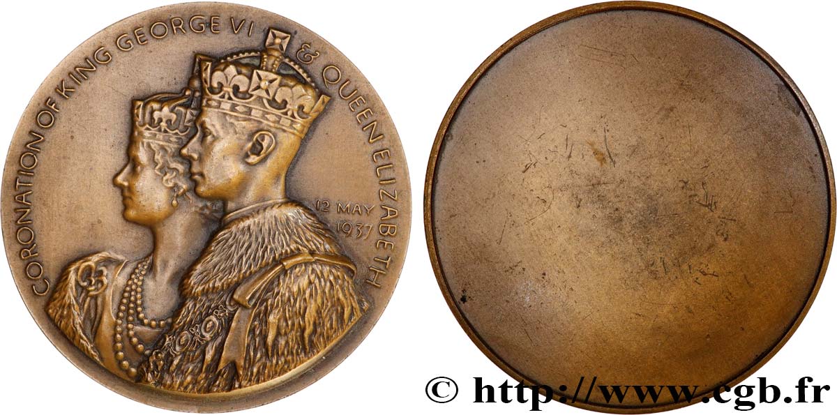 GREAT-BRITAIN - GEORGE VI Médaille, couronnement de George VI AU