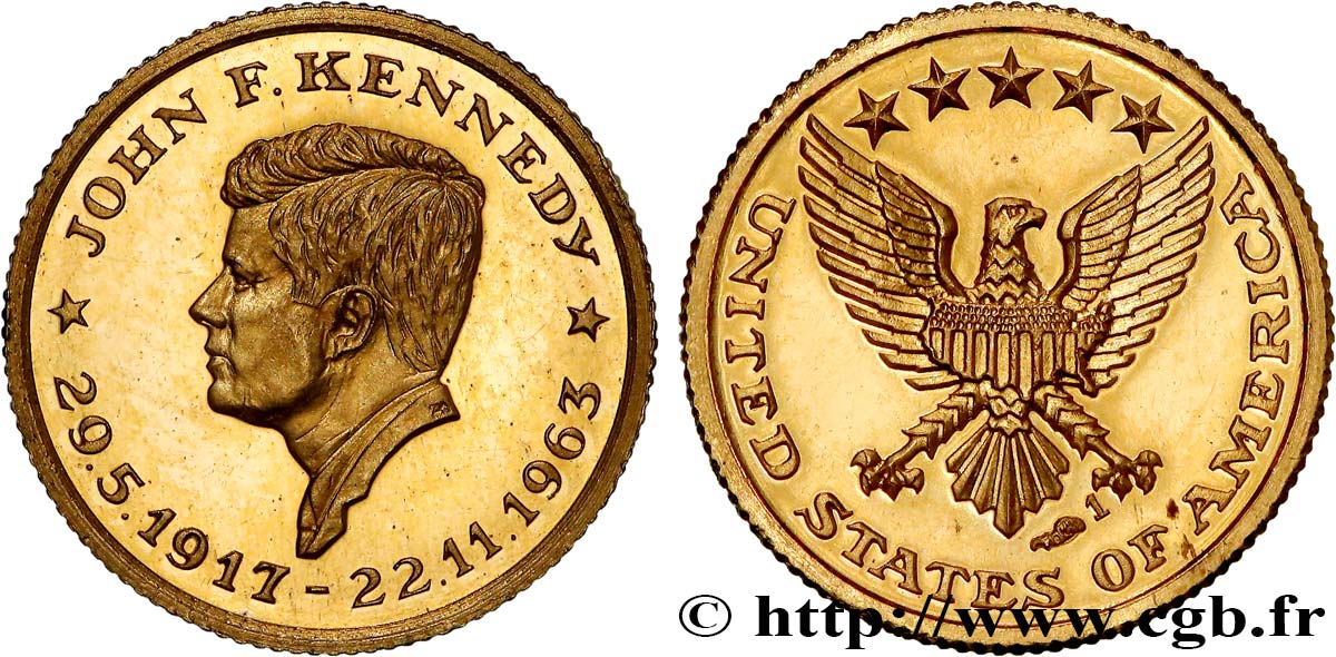 UNITED STATES OF AMERICA Médaille, John Fitzgerald Kennedy AU