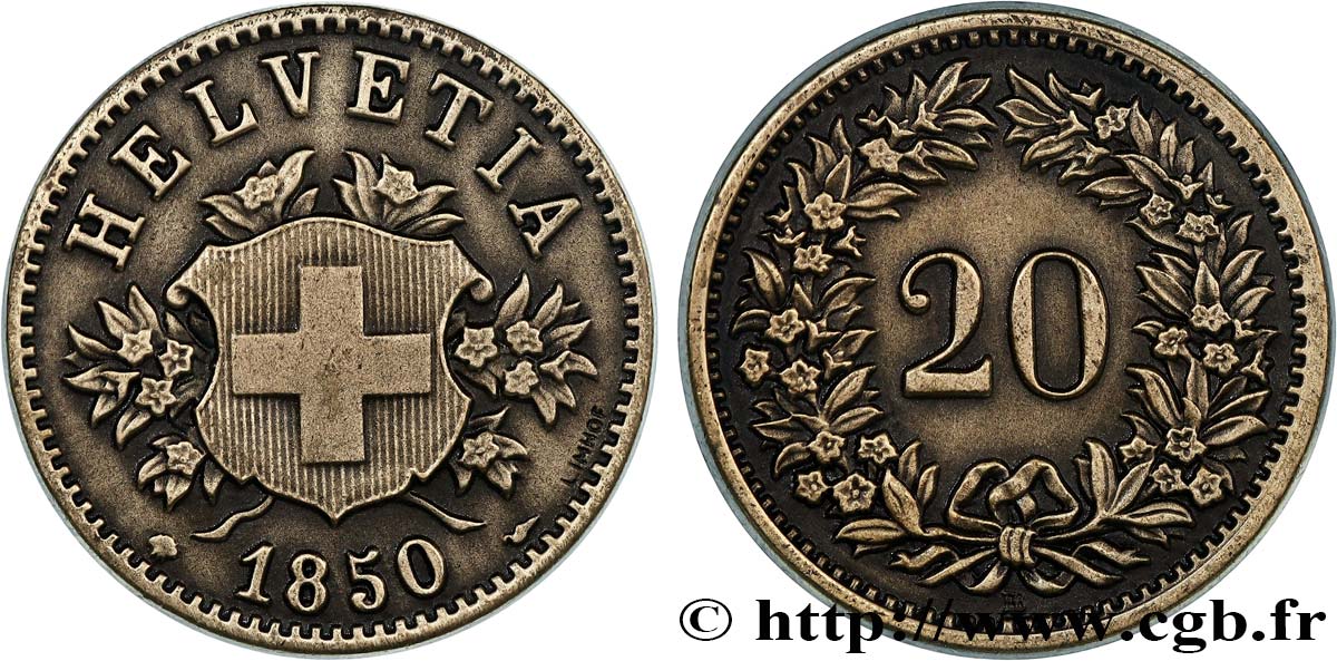 SUISSE Médaille, Helvetia, refrappe AU