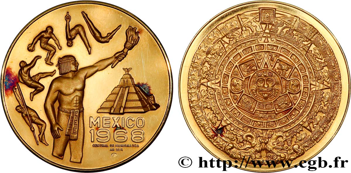 MEXICO Médaille, Jeux olympiques d été de 1968 AU