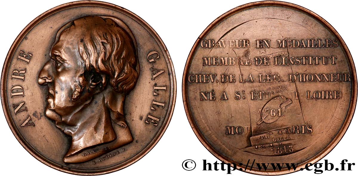 LOUIS-PHILIPPE Ier Médaille, André Galle TTB