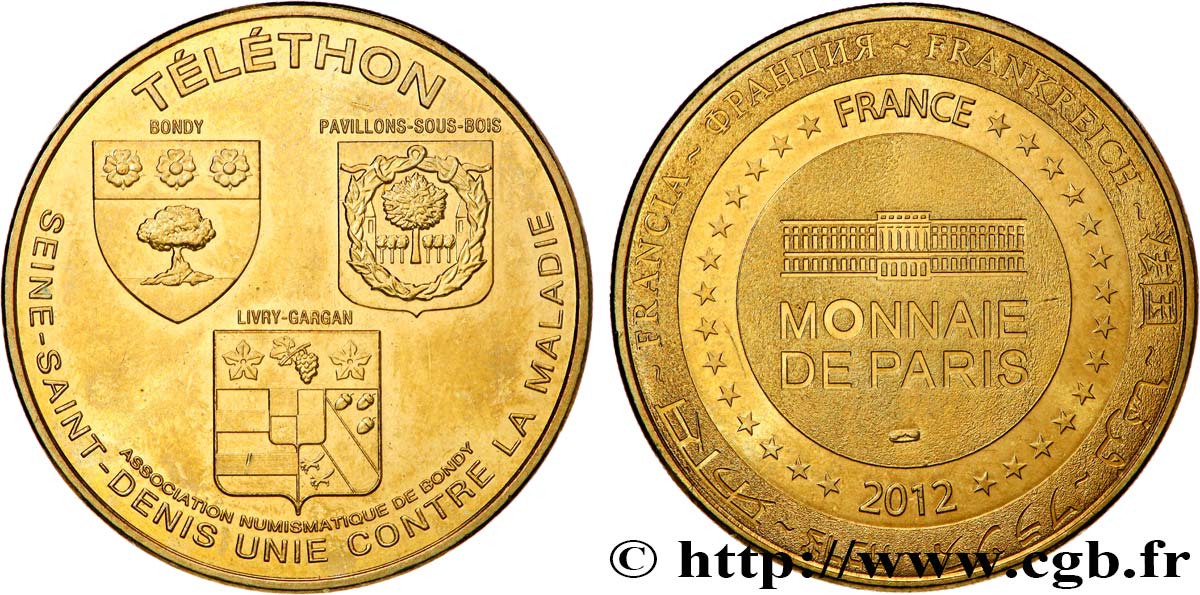 TOURISTIC MEDALS Médaille touristique, Téléthon AU