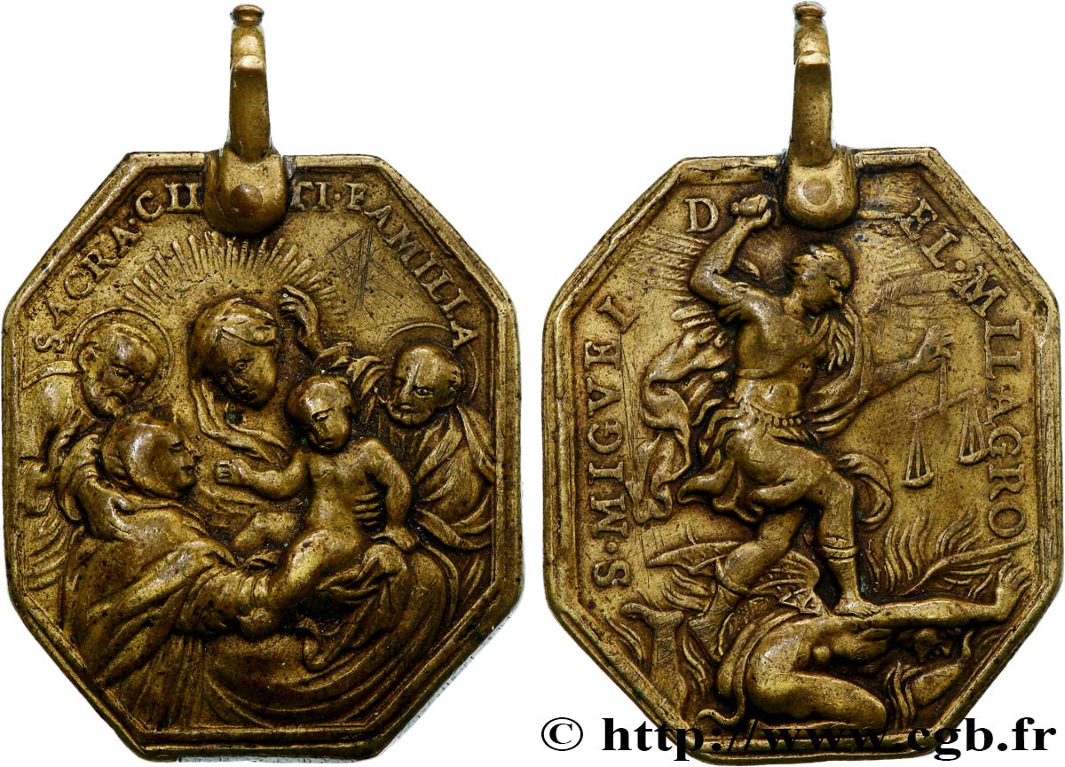 MÉDAILLES RELIGIEUSES Médaille, Sainte Famille BB